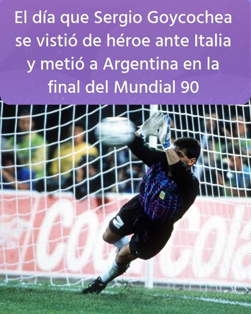 voxabraxas's tweet photo. Un día como hoy, 17 de octubre,  nacía en la ciudad bonaerense de Zárate el arquero Sergio Goycochea @OKGoyco90, quien destacó por su gran actuación en la selección argentina subcampeona del Mundial de Fútbol de Italia ´90, en el que detuvo cuatro penales.
#17DeOctubre https://t.co/5jp7kG7nhd