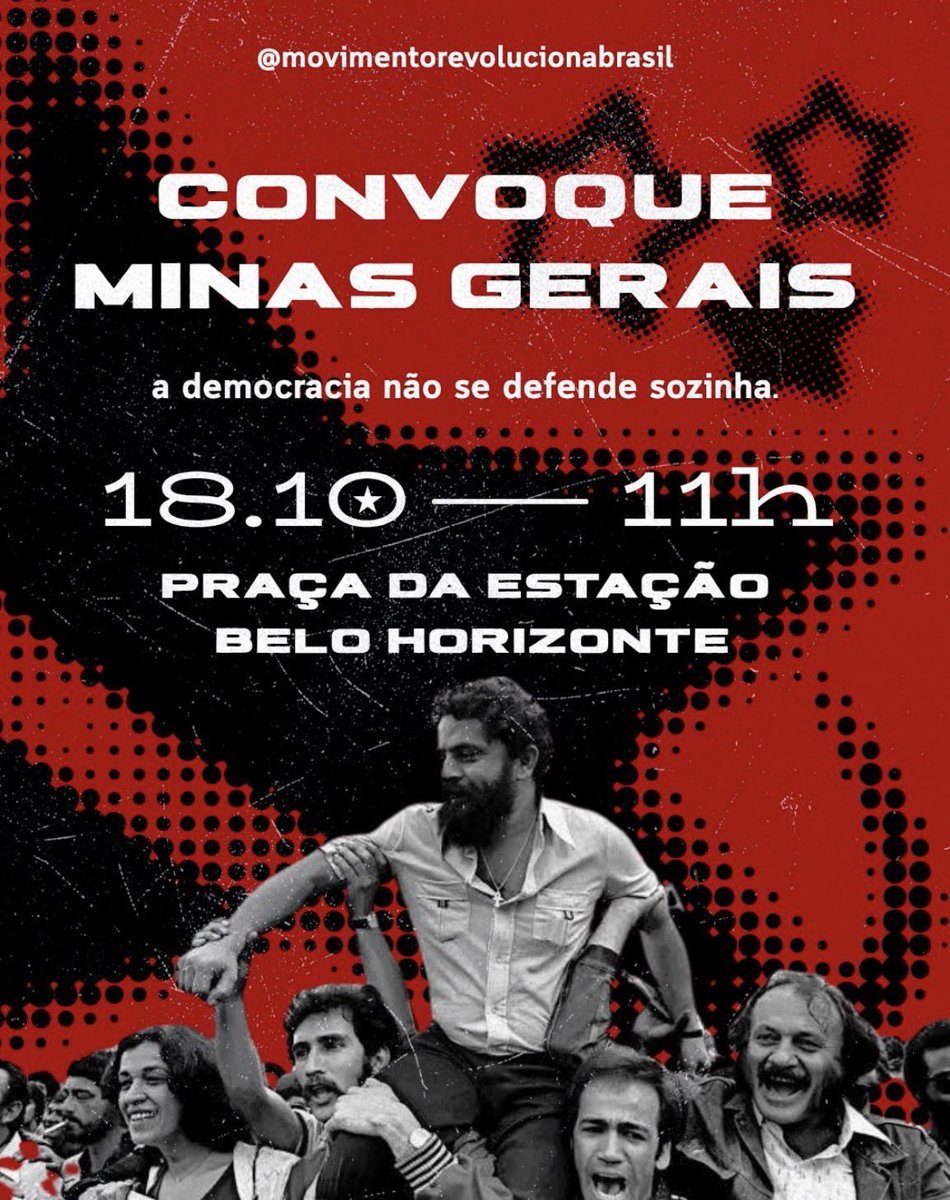 jksfell's tweet photo. passando pra lembrar vocês do ato nacional que vai acontecer amanhã em vários estados do brasil, em BH será na Praça da Estação. chamem amigos, compartilhem e façam acontecer.
vamos virar! ⭐️❤️ https://t.co/HRkKFGUepT