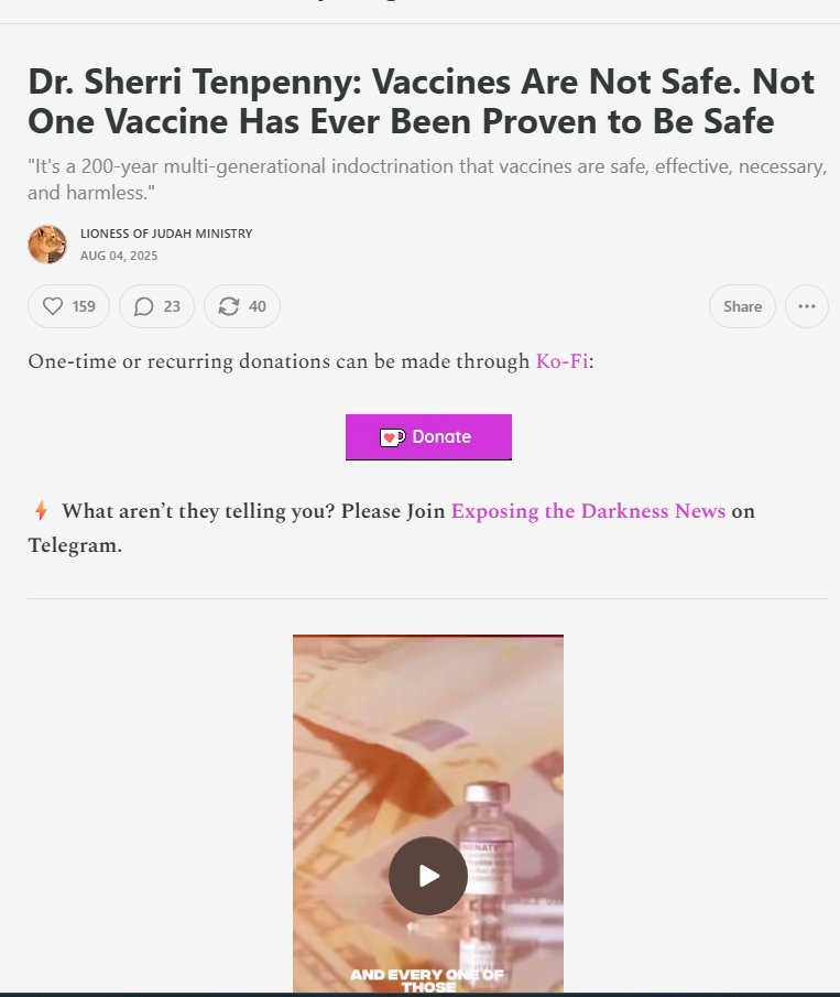 JaniceJame6vjh's tweet photo. https://t.co/lEPx6qzHu9

X: @ BusyDrT 

Website: https://t.co/E9C9ZxssdA

#Meme #Tenpenny #Poison #Vaccines #Vaccination #Deathshots #FDA #DepopulationAgenda #BigPharma #DisinformationDozen #Brainwashed #Asthma #Allergies #Eczema #ADD #ADHD #NeurologicalProblems #Unsafe #Website https://t.co/Batk7mFY5G
