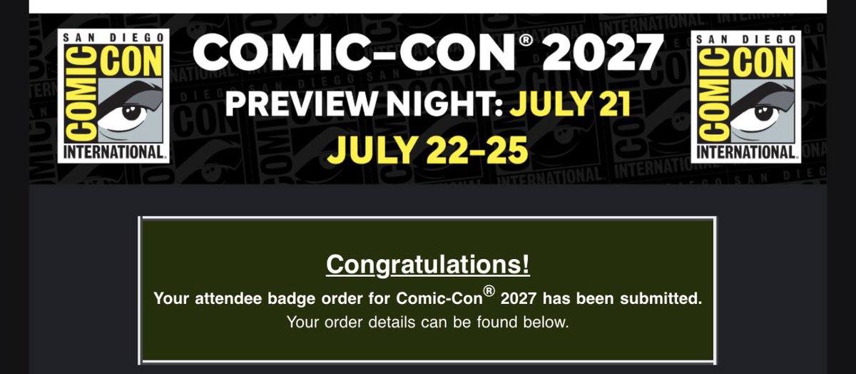 DisTrackers's tweet photo. SDCC tickets secured. ✅ 
Did you get in? How long is your wait?
.
#SDCC #ComicCon #Collectibles #SanDiego https://t.co/WsuPAkqode
