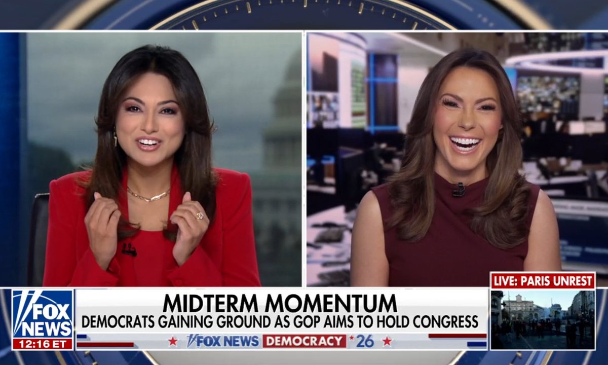 FNC_Ladies_Rule's tweet photo. ๐บ๐ธ #FoxNewsLive with @aishahhasnie
Miss A is BITING HER NAILS!
Aishah's good friend @LisaMarieBoothe https://t.co/JdhQaUx2Ms
