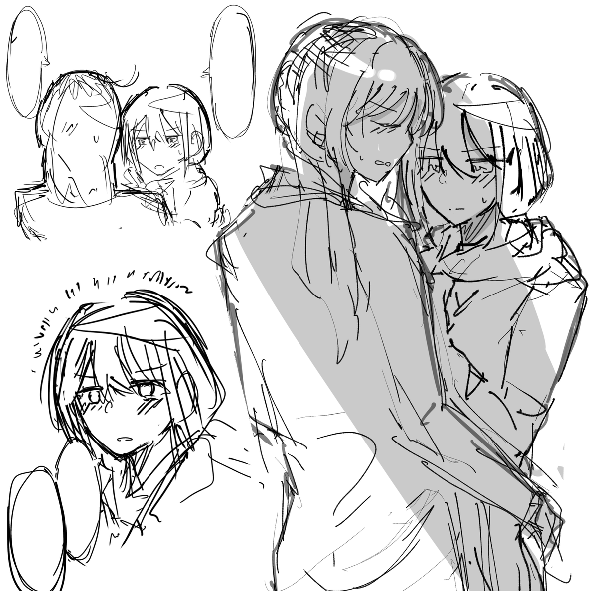 kurosio0801's tweet photo. #ガルクラ 
シチュエーションを考えずに描いてしまったから誰か代わりに考えてほしい https://t.co/NJs9xmQaCv