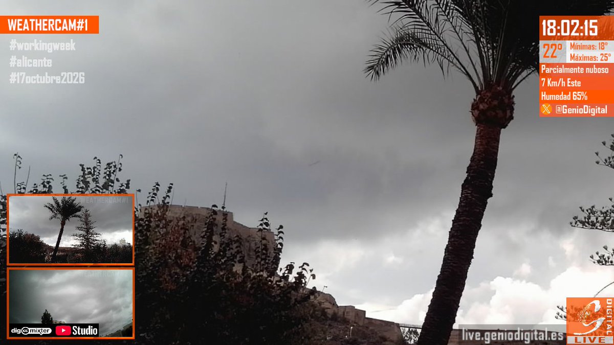 GenioDigital's tweet photo. Sigue en directo la espectacular tormenta que ahora mismo tenemos sobre #Alicante #dana #UniverseB

https://t.co/rJdNhccUlm https://t.co/nDZG4CTFtJ