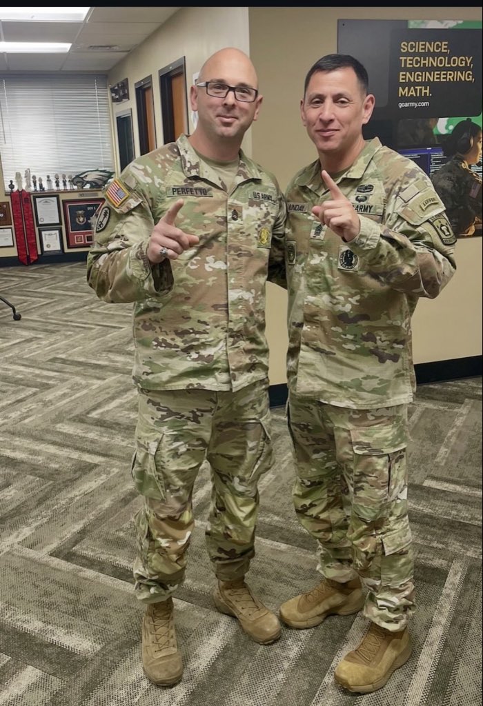 nikkimatton0809's tweet photo. nicfitarmy A good one departs to another assignment! thank you SFC Perfetto for your dedication to the organization. You have done incredible things, even more behind the scenes. This job can be thankless sometimes, but l am grateful to have had you be part of this team. https://t.co/Ge7OmEMU5P