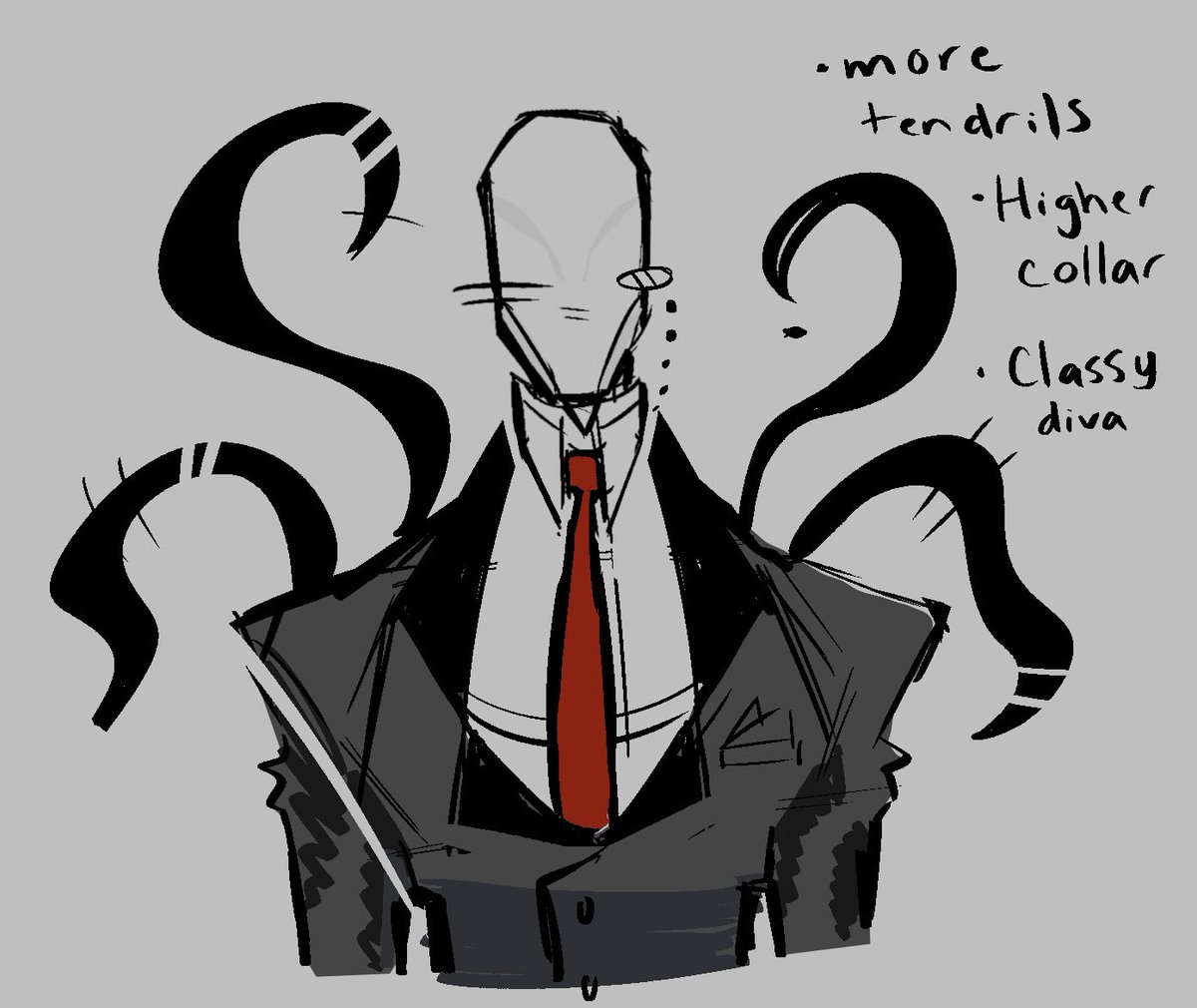 000bat_'s tweet photo. Design for rpverse.  Ok back to hiatus #slenderman #cutenessoverload #doodle https://t.co/FEO1ddk6YK
