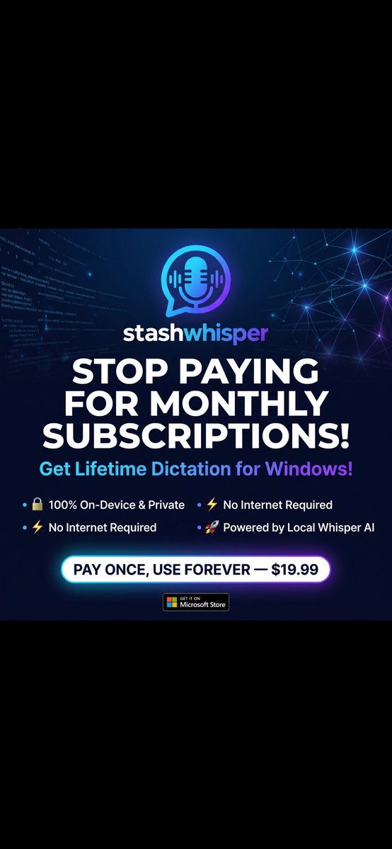 21darthmaul's tweet photo. @UniofOxford Congratulations to all newly matriculated students! 🎓👏 Quick academic tip for your lectures: StashWhisper captures and transcribes your live lecture audio directly into clean text notes on your laptop in real-time. 100% offline, local AI power, and completely private. https://t.co/tYZPBslUTb