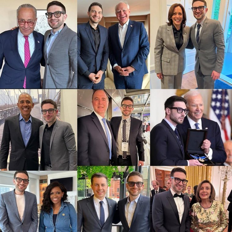 MwAw1956's tweet photo. Why do you think that Alex Soros is always in so many pictures with Democrats? https://t.co/WEsTDNLIo3