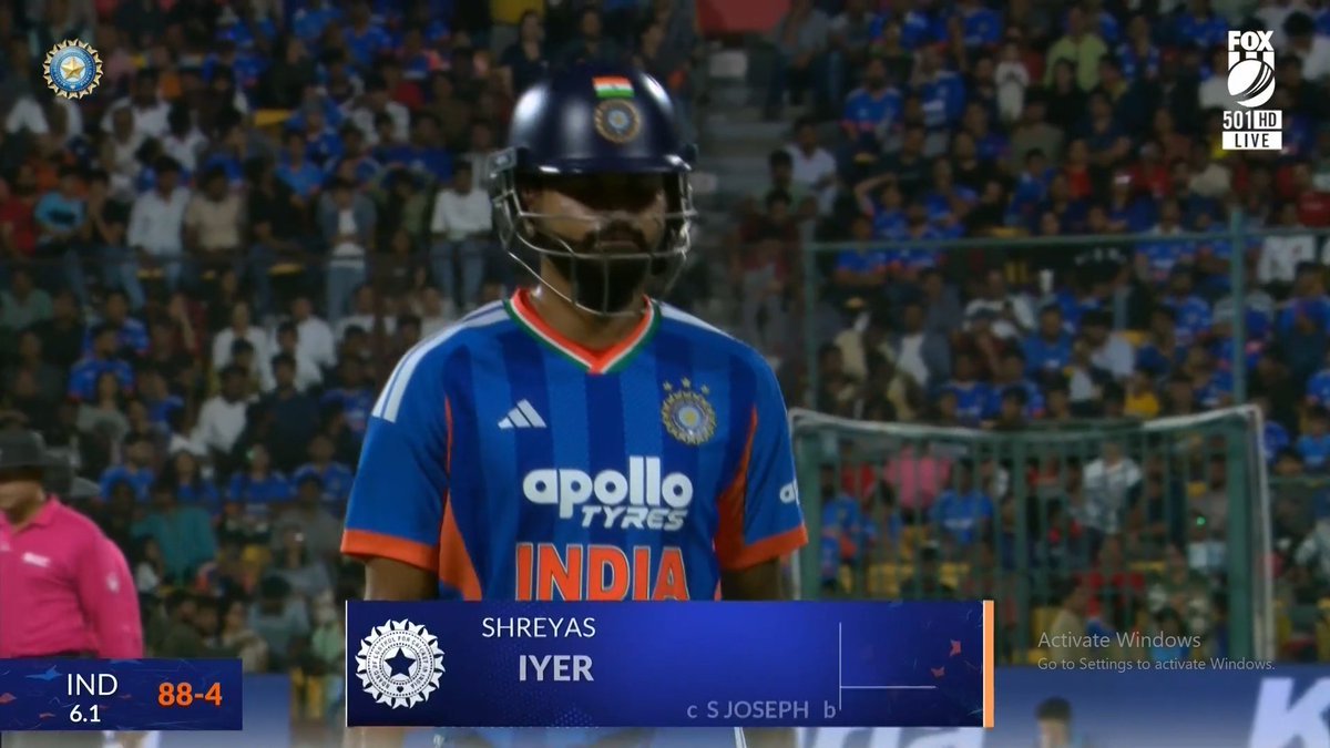 Aman_cricket07's tweet photo. Shreyas Iyer departs for 22(14).

#INDvsWI #T20I #BCCI https://t.co/PJq3Wu8s6j