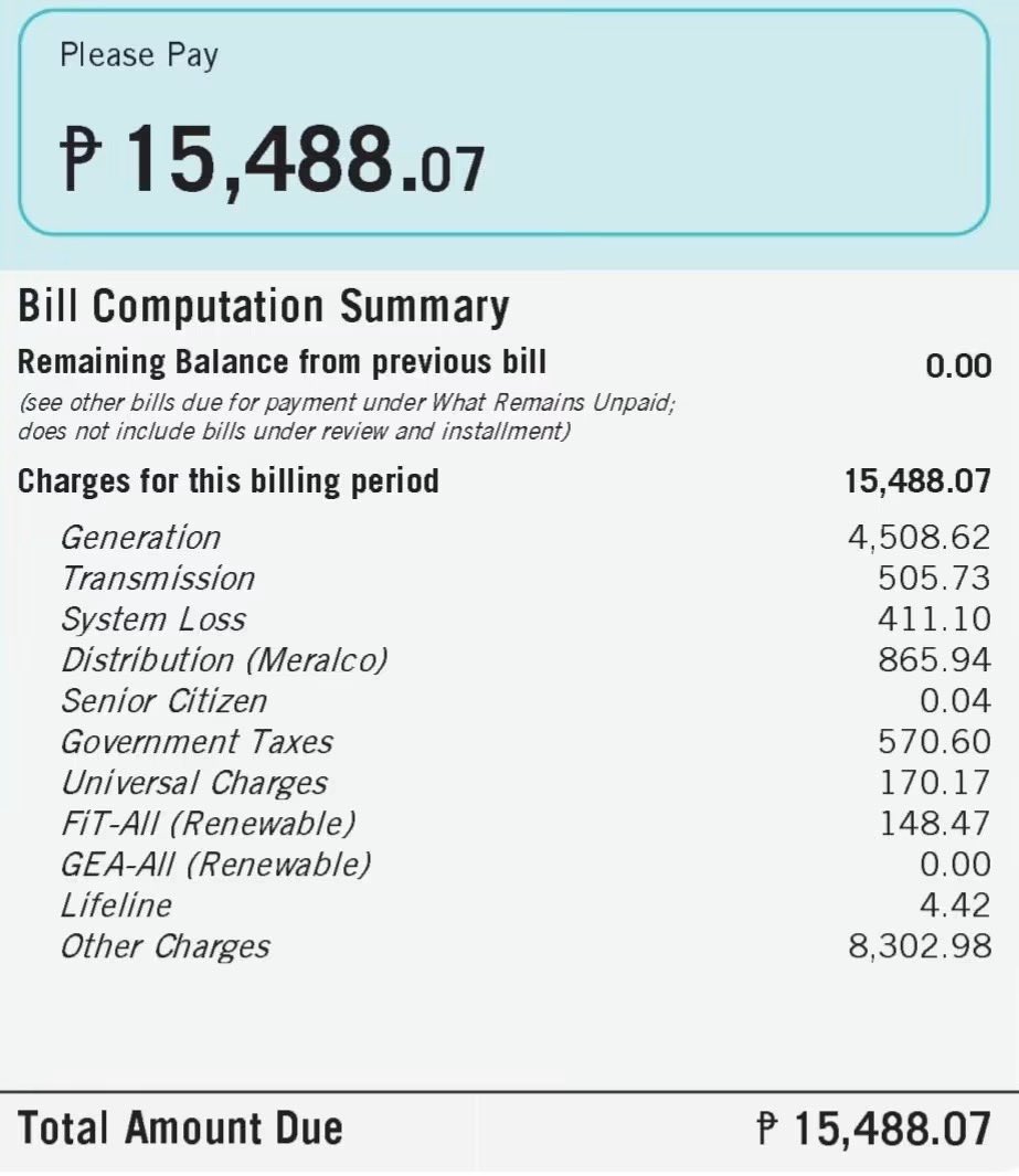 MacuNars's tweet photo. ‼️ PAALALA: SILIPIN AGAD ANG MERALCO BILL NIYO NGAYONG BUWAN! ⚡🔍

Kina-clarify ngayon ng marami kung ano itong "Bill Deposit" na biglang lumilitaw under Other Charges. Ang matindi: pag nag-miss ka daw ng due date o na-late ng bayad, panibagong singil na naman 'to!

📉 Ang problema:
📍 Mas mahal pa sa mismong monthly consumption 'yung dagdag-singil!
📍 Kailangan pang bayaran nang isang bagsakan—para kang pinalo ng dalawang beses sa bulsa!

👉 Paki-check 'yung billing statement niyo ngayon:
May lumabas din ba na Bill Deposit sa Other Charges niyo? Magkano ang idinagdag? Share niyo👇

#MeralcoAdvisory #MeralcoOvercharge #BillDepositExposed #ConsumerRightsPH #KuryenteUpdate #MeralcoBill #ViralPH