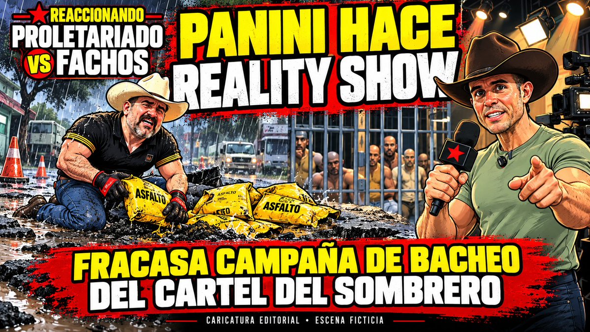 CREATIVOAGENCI2's tweet photo. PANINI HACE REALITY SHOW/FRACASA CAMPAÑA DE BACHEO DEL CARTEL DEL SOMBRERO    #CEGARTE #DERECHANGOS
CAP.  https://t.co/KsbwyA3Bnf https://t.co/xzQzR2c4WP