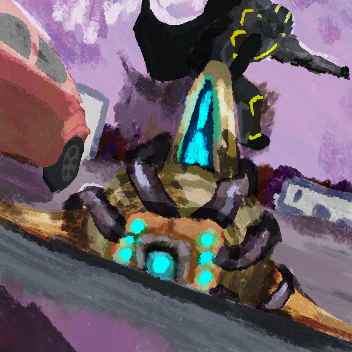 ChemistryTasty's tweet photo. I don't have a quote I just really dislike Obtruders  

Day 17 of #Inkdivers "APPROPRIATORS" These guys are so annoying @helldivers2  #Helldivers #Digitalart https://t.co/a0tTcXk56T