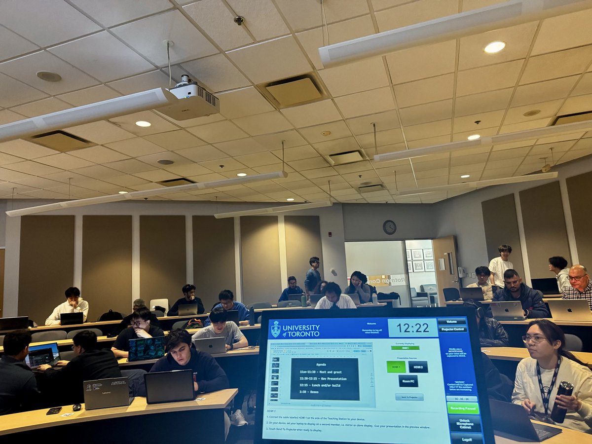 realmtbman's tweet photo. Decisioning @UofT 

…Ottering with @DevinAI @cognition 

Can’t wait to see the demos in an hour after pizza 🍕 

🦦
💪 https://t.co/R1UvUJktcV