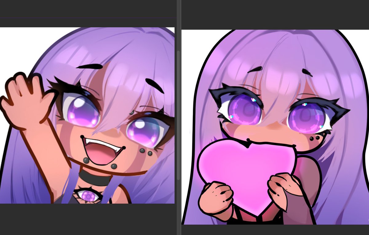 EvilEyeMira's tweet photo. In honor of trying a new messier artstyle to have more fun in art I updated the way I draw eyes in my emotes, I feel like its so cute and more unique https://t.co/LdRzOIi5jP
