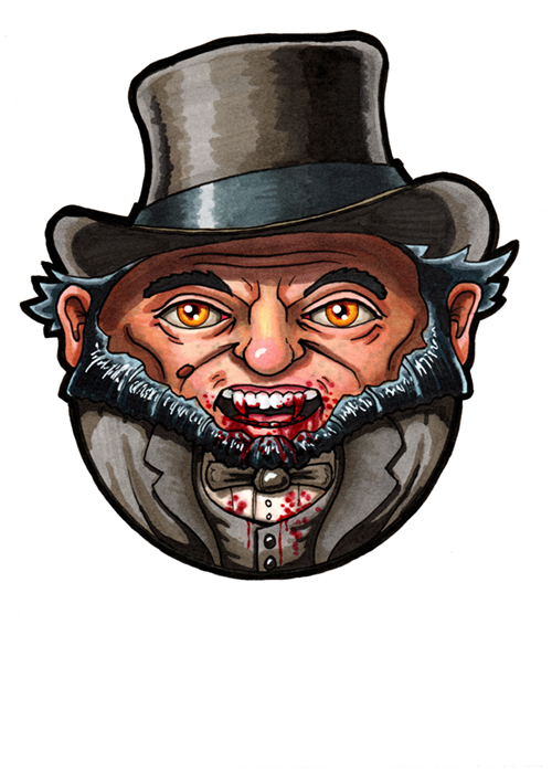NathanFellhauer's tweet photo. Drawlloween/Inktober 2026
DAY 16: HIST-HORROR-ICAL
Abraham Lincoln, Vampire.
 #drawlloween #drawlloween2026 @drawlloween #inktober #inktober2026 #mabsdrawlloweenclub #mabsdrawlloweenclub2026 #abrahamlincoln #lincoln #vampire #monster #horror https://t.co/WwVBlndV1e