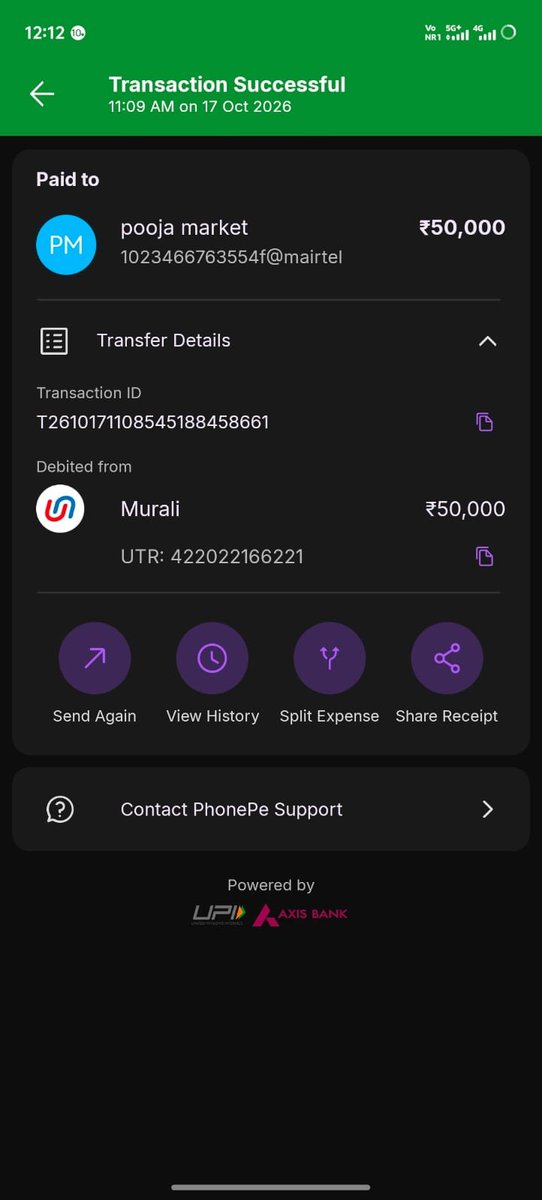 sniperuntold's tweet photo. Dear Cyber security cell
Hope you see this message 
 Sir I got scammed today without doing anything. In my phone pe app hackers done fraudulent transaction and I don't know how they done I lost 75k
I have his phone number 81681 88216
@CyberCrimeshyd @SajjanarVC_IPS https://t.co/MCIPdSNgjG