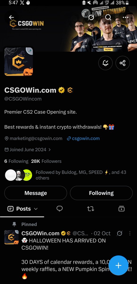 vi_mmaa's tweet photo. @CSGOWincom @CSGOWinEsports Thank you

Tagging @bak_zee

HNTmuWFjB4qkhN4JPU8mVgX1LHPSuXAjpczMuKhxgURZXD66DBCF https://t.co/sMDUmmKm1i