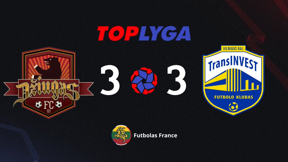LituanieFootFR's tweet photo. Quel match entre les 2 surprises de cette saison de #TOPLYGA
Buteurs ⚽️ :
41' 🟡🔵 Xabi Auzmendi 🇪🇸
48' 🟤⚫️ Pedro Bahia 🇧🇷
51' 🟡🔵 Mykola Musolitin 🇺🇦
82' 🟡🔵 Chidera Henry Nwoga 🇳🇬
88' 🟤⚫️ Ronald Sobowale 🏴
90'+2 🟤⚫️ Brendan Asomugha 🇳🇬 https://t.co/vBNh4a8HHf