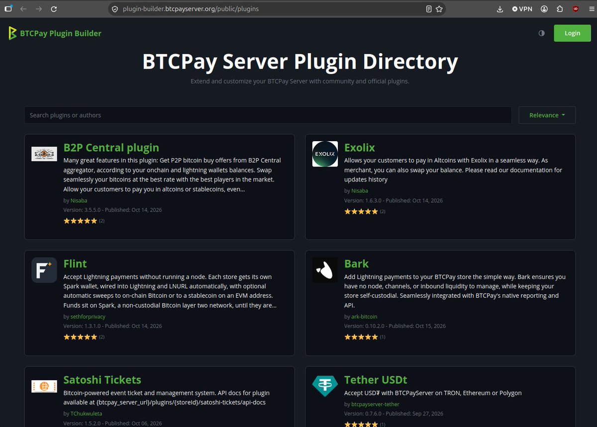 matthewvuk2's tweet photo. Bark plugin is live in the @BtcpayServer directory

https://t.co/vpOZAZ6uR7 https://t.co/fFAAS4Nynh