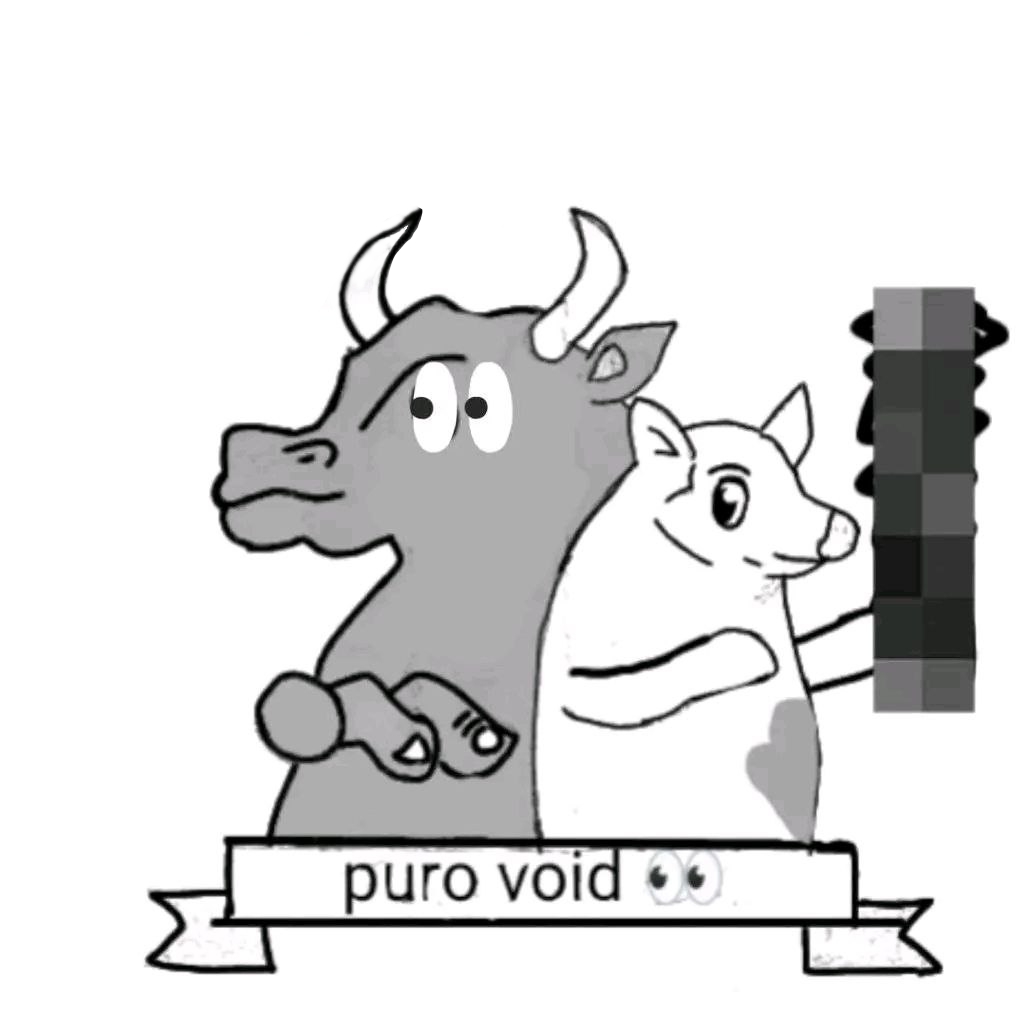 PuraCalidadSol's tweet photo. We stared into the void and the void asked for a discount. 👀🥩 The Bull has wide eyes, the Pig has the cleaver, and the counter stays clean. Puro Void is coming to https://t.co/h3fiZtGbRB. Memes only. #PuraCalidad #VoidMemes https://t.co/rfwwsTP3Jw