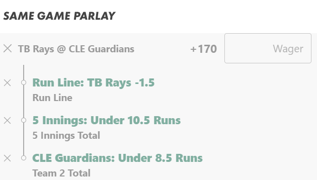 Promos319's tweet photo. Bet365 30% MLB SGP Boost Token ⚾️

Boost gets us to +221. Fair value +189, +11.1% EV. Would go up to 1.3 units 🔥 https://t.co/nC6GC1BffQ