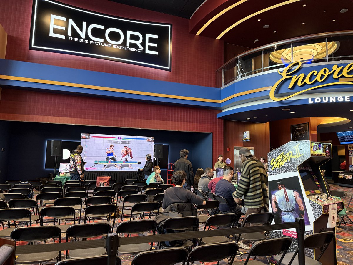 TravelingCtrlr's tweet photo. ROLL CALL 🗣️🗣️🗣️‼️

TC has officially taken over Phoenix Theaters at Patriot Place + our SF6 tournament is about to kick off.

🎟️ Registration closes at 1:15PM 🎟️

Y’all better be ready for some good-ass Street Fighter 😈

#SF6 #StreetFighter https://t.co/yCma2vJa3z