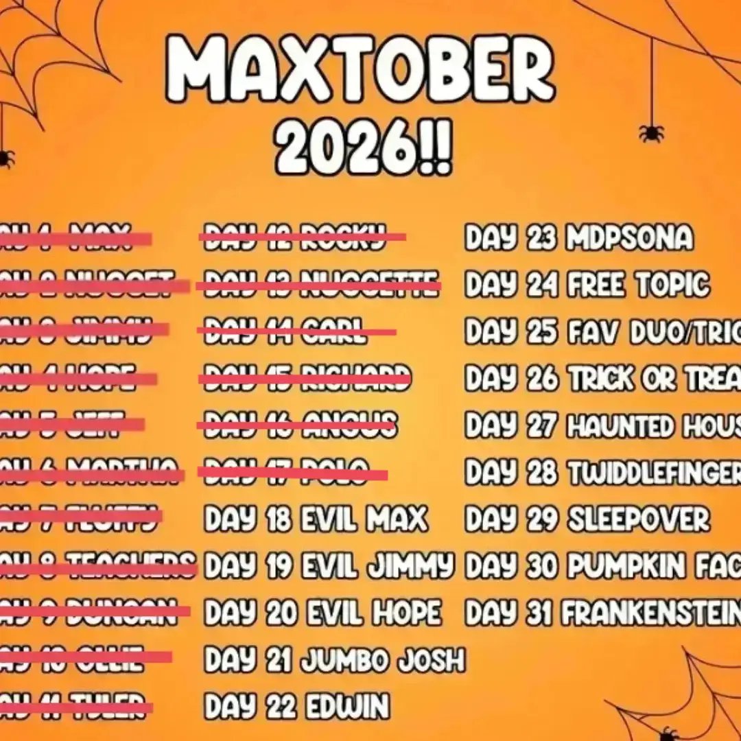 Tayu_510's tweet photo. Day 16: Angus 
Day 17:polo

(Polo dressed up as Robin from Teen Titans in 2003)
(Angus, who dresses up as Scott Pilgrim, is better known from the TV series "Scott Pilgrim")

#Maxtober #maxtober2026 #maxdesignpro #mdptwt https://t.co/22JIXsbvho