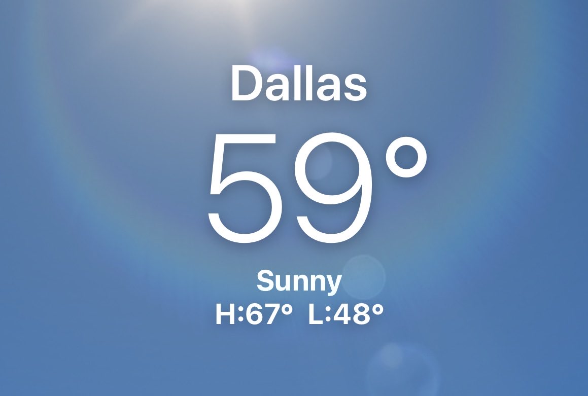 namedchester's tweet photo. @tltina1970 @SlaterNFL It’s 59° actually https://t.co/f92y2NTmjT