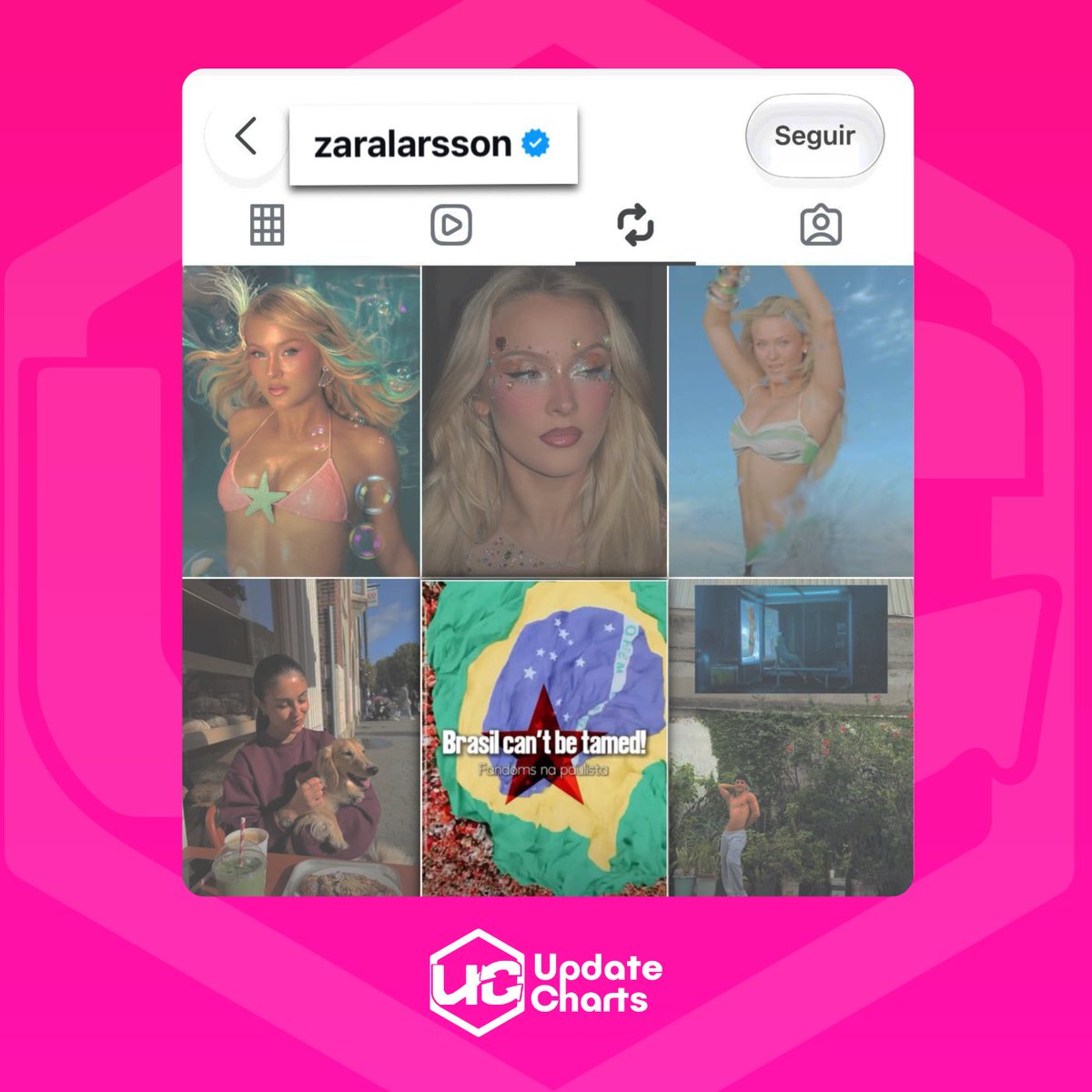 updatecharts's tweet photo. FEZ O L! Zara Larsson CURTIU e REPOSTOU o vídeo publicado pela sua página de fãs, Zara Larsson Brasil, em ato de apoio a Lula. 🇧🇷 https://t.co/oxkK4StI0Z