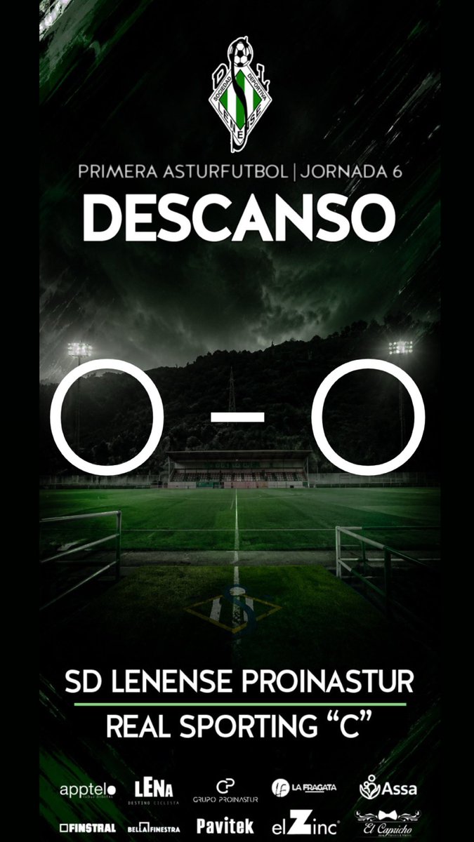 sdlenense's tweet photo. ⏸️ 𝗗𝗘𝗦𝗖𝗔𝗡𝗦𝗢 | 🏆#PrimeraAsturfutbol 
 
🟩 #LenenseProinastur 0️⃣
🟥 @MareoFutbolBase “C” 0️⃣

🇳🇬 #Verdiblancos 
🚫 #SinExcusas
👴🏻#SiemprePepeMesa https://t.co/3YFH3VImGf