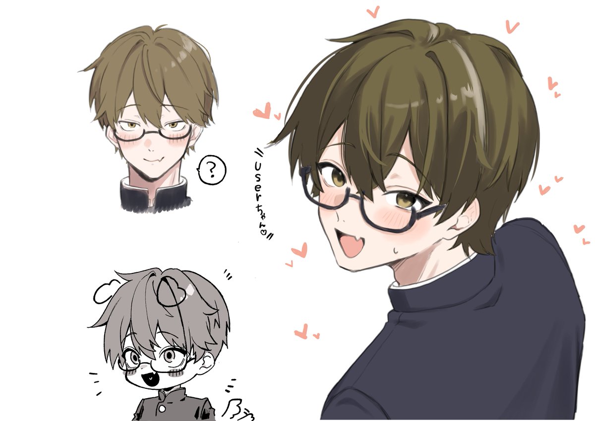 hatanec's tweet photo. 顔練習…！ https://t.co/2qllOX6XaL
