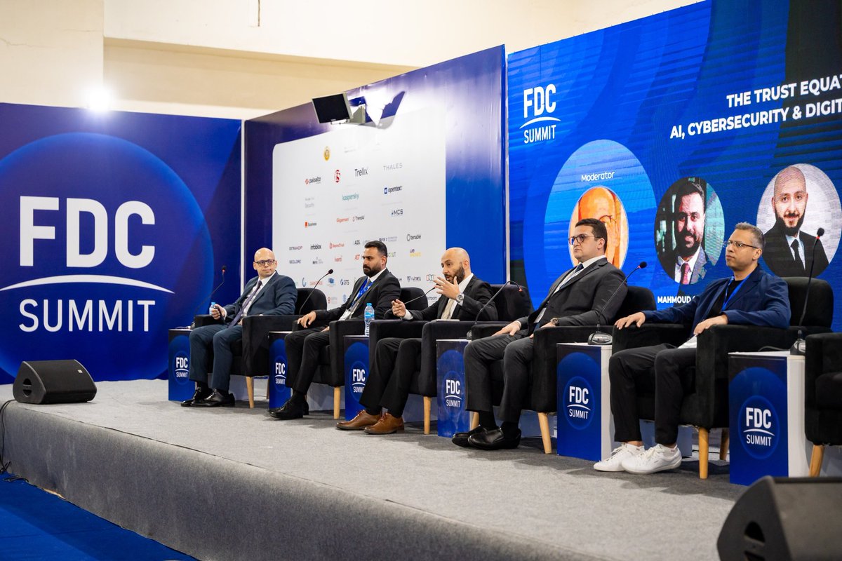 FDCSummit's tweet photo. As AI accelerates, trust is a priority.
At #FDCSummit2026, "The Trust Equation" panel featured experts from @Google , @OpenText , @trendaisecurity , @F5  &amp; Suez Canal Bank sharing insights on advancing AI, protecting data, and building cyber resilience.
#fdcsummit #fdc https://t.co/77kRk41bsE