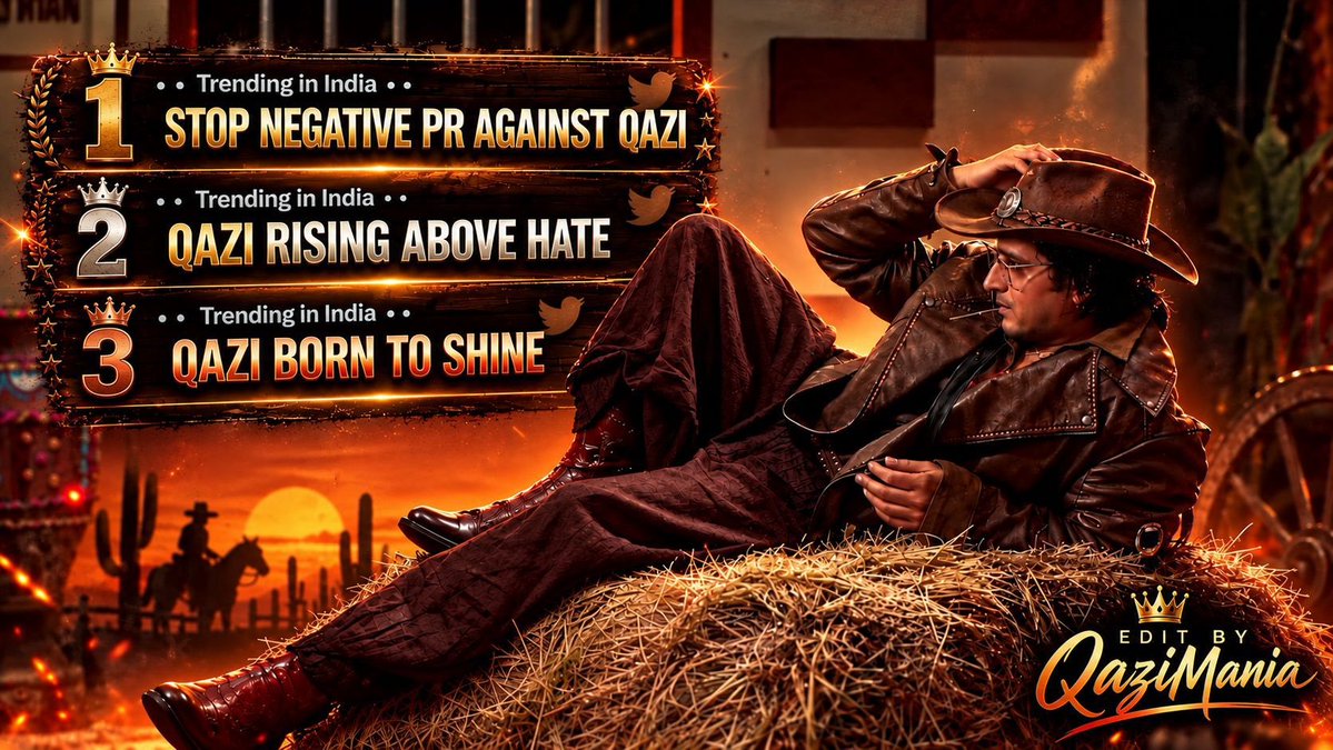shogan56's tweet photo. QAZI THE POWERHOUSE OF BB20

हमसे जलने वालों की भी लाइन लगी है,
क्योंकि Qazi की अपनी अलग ही बादशाहत चली है! 👑”
बताओ, Qazi का Bigg Boss वाला डायलॉग चाहिए https://t.co/WxYsKoZyNL