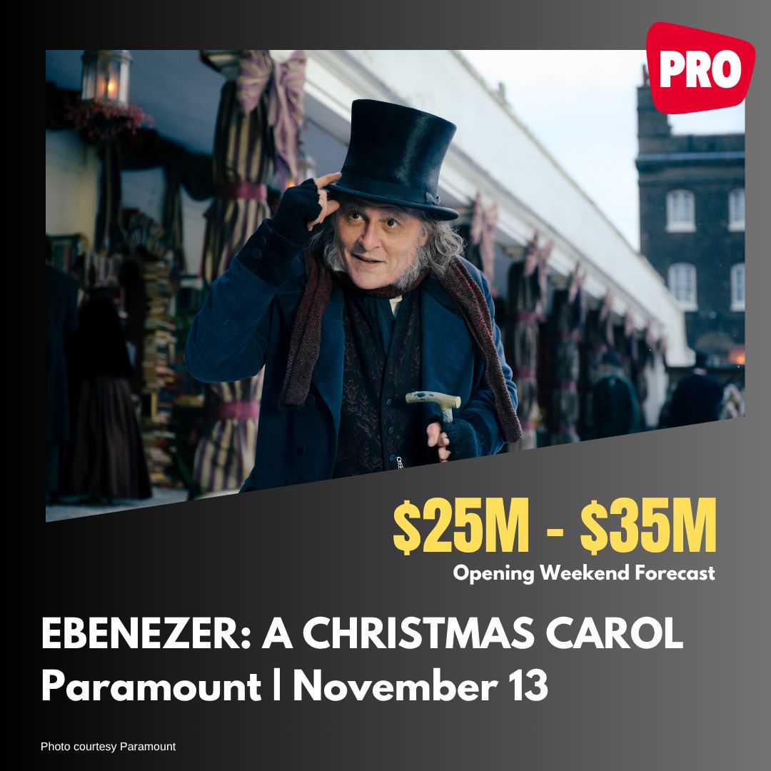 BoxOffice's tweet photo. Long Range Forecast: Amazon MGM Shows Audiences HOW TO ROB A BANK, EBENEZER: A CHRISTMAS CAROL Brings Depp Back to the Big Screen https://t.co/uLdo6NyQUA 

#BoxOffice #Ebenezer https://t.co/R6bj5ulUl8