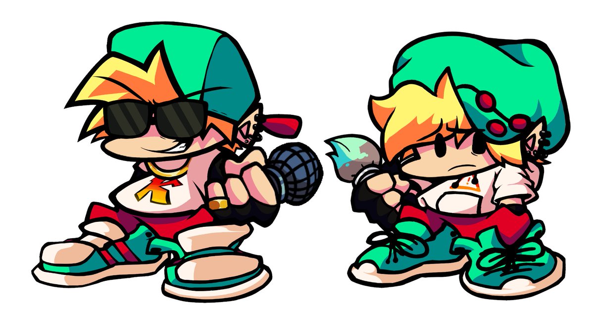 KyieDraw's tweet photo. kyle soft and kyle b3 wtf..

#fnf #oc https://t.co/XxovyDJuG0