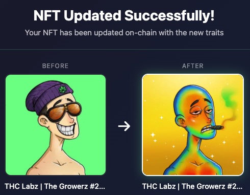GeneGuy2023's tweet photo. I just updated my NFT using https://t.co/aSUN4jP2nA @THC_Labz I just had to have a Naked with a special skin! What do you think of the update? https://t.co/qvpeDhI4gO