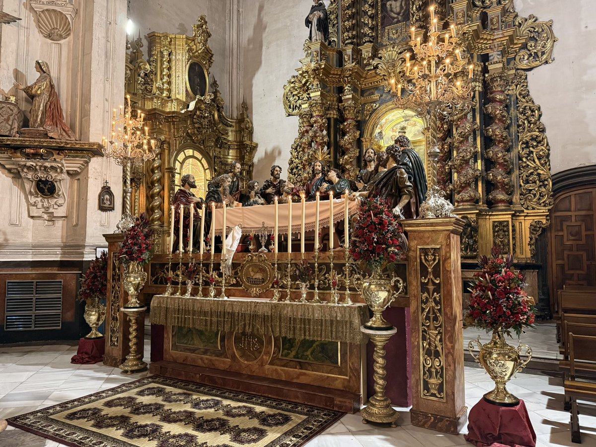 santacenagrana's tweet photo. ALTAR PONTIFICAL CONMEMORATIVO I CENTENARIO FUNDACIONAL ||
Hoy, 17 de Octubre de 2026, los hermanos de la Santa Cena celebramos Solemnísimo Pontifical conmemorativo del I Centenario Fundacional.  

Para tal efeméride, el misterio de la Santa Cena se encuentra presidiendo https://t.co/BYkZttSJV1