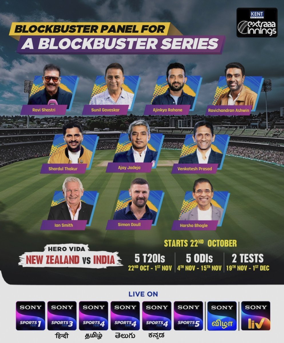 Aman_cricket07's tweet photo. 🚨 THE COMMENTARY PANEL FOR INDIA Vs NEW ZEALAND SERIES 🚨

- But I will personally miss Jatin sapru in this panel.

#INDvsNZ https://t.co/UF9xJxYyTC