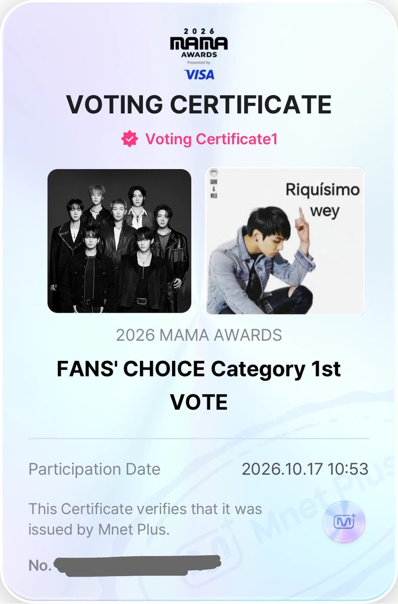 Diana_Coast's tweet photo. I vote for #BTS on #FansChoiceMale on #2026MAMAVOTE https://t.co/30JjWpGfxS