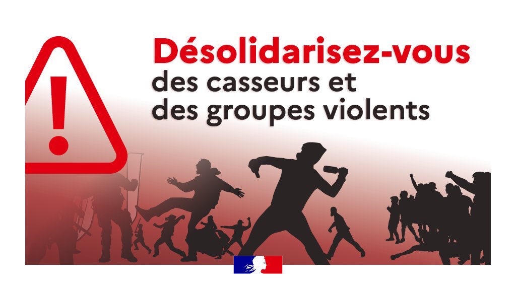 Image de Préfet du Var : #Manifestation | 🔴En ce début de soirée à Toulon, des groupes violents s’opposent toujours aux forc