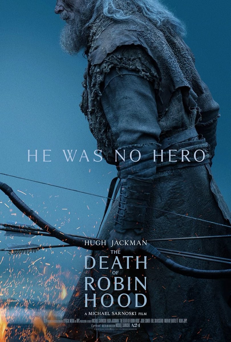 Matthew_leal9's tweet photo. Movie time. I’m going to be watching movie are: The Death of Robin Hood (2026). https://t.co/RYZTnX6Uma