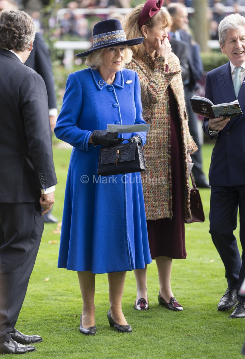 markacuthbert's tweet photo. Queen Camilla with Zara and Mike Tindall at the 2026 British Champions Day at Ascot Racecourse. #royals #queen #zara #ascot #queencamilla https://t.co/r2xSs2c8kJ