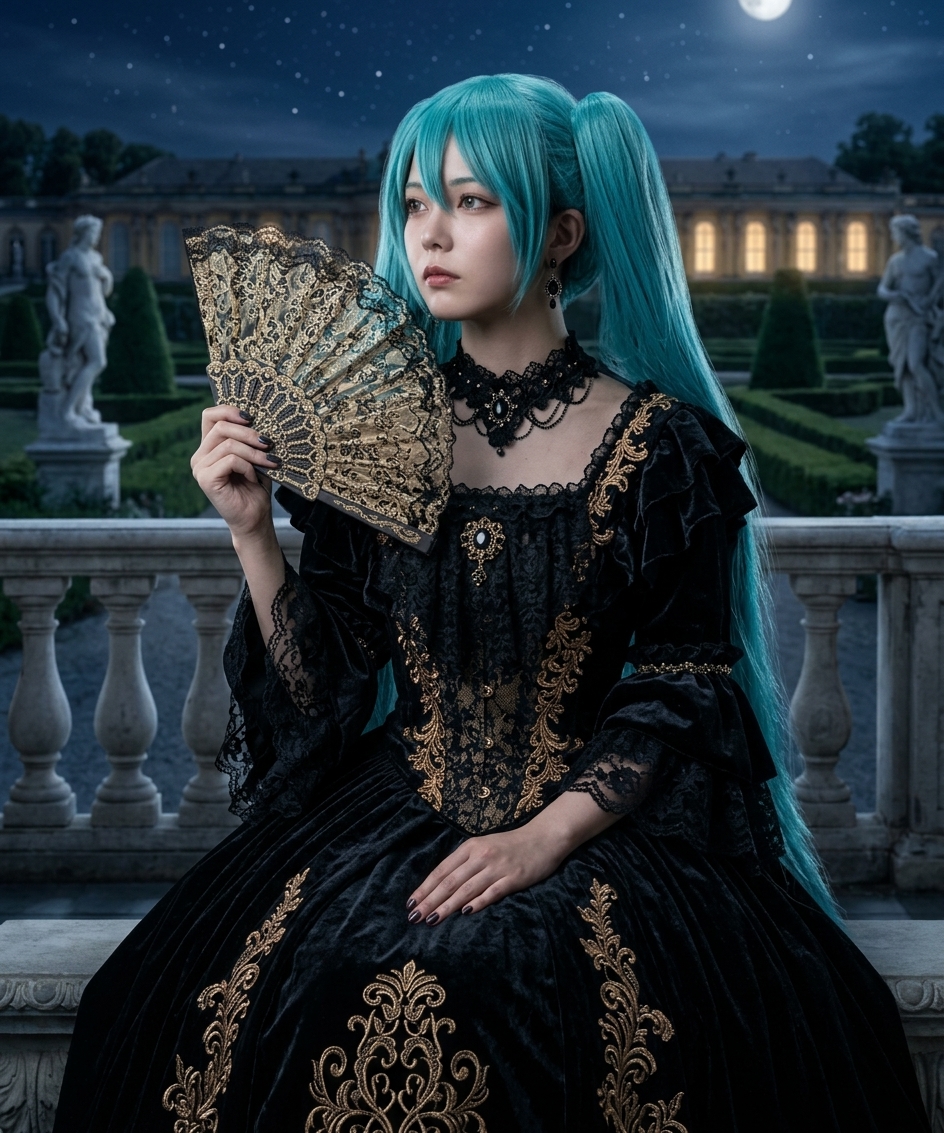 Virusf1985's tweet photo. @mel3kawaii thanks for the outfit idea
#hatsunemiku #AIart #FantasyArt https://t.co/H5RDZ9tXyq