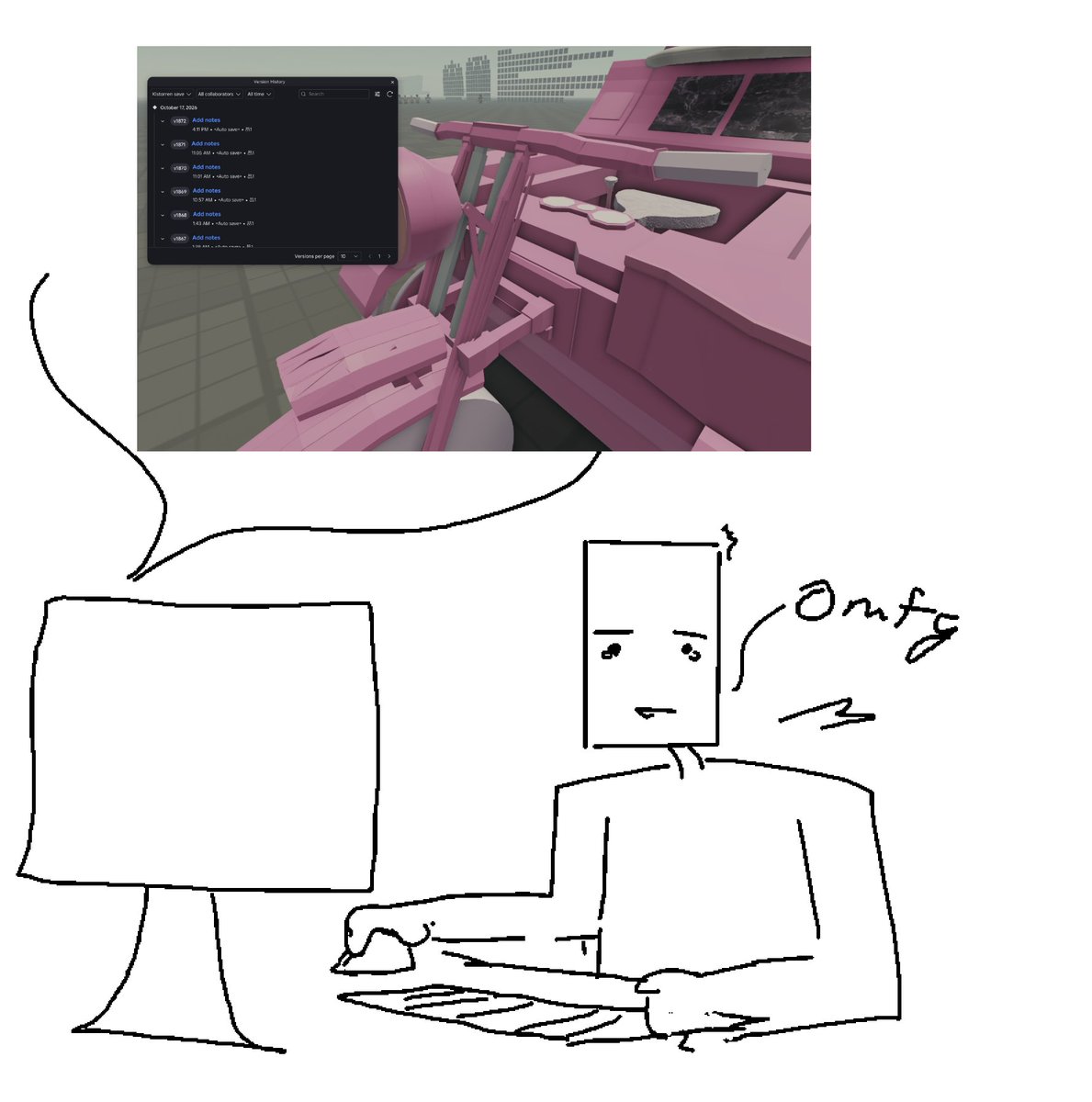 playerbop's tweet photo. vent art (I just LOVE working with Roblox's union system) #Roblox #Robloxstudio #Art #Robloxart https://t.co/yXiY9qkyXV