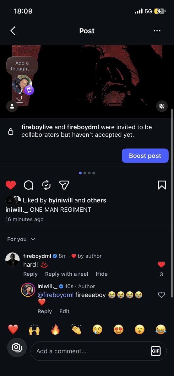 iniwill_'s tweet photo. Fireboy 😭😭😭 https://t.co/N5zuEOjCpn