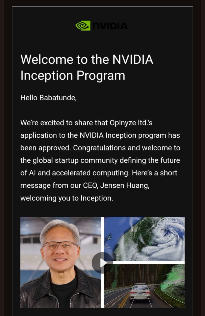 BB_Alli_'s tweet photo. Applying for the @NVIDIA Inception Program is about more than just NVIDIA for me.

@JensenHuang has been one of my role models for as long as I can remember. His vision, mindset, and style of leadership are exactly what I believe I need right now.

An inspiring leader. 🚀 https://t.co/b9U0ecQAwl