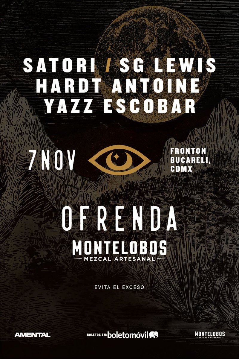 LinneMagazine's tweet photo. Para esta temporada de muertos y oscuridad, les recomendamos ver a Satori, SG Lewis, Hardt Antoine y Yazz Escobar el próximo 7 de noviembre en el Frontón Bucareli. 🎟️https://t.co/aR63MgWljJ https://t.co/qzWLW9QCxs