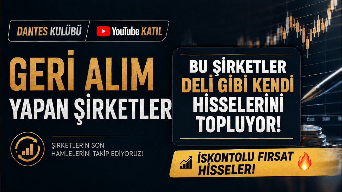 borsa_dantes's tweet photo. Youtube KATIL -> Geri Alım Yapan Şirketler Videosu YAYINDA!

Son yıllarda hiç görülmediği kadar yoğun geri alım faaliyeti var.

Diplere yakın olduğumuzun göstergesi.

İstikrarlı şekilde toplanan iskontolu şirketlerin peşindeyiz.

Dantes Kulübü'ne KATIL:

https://t.co/63PjYFJr8E https://t.co/S4wQxApXJp