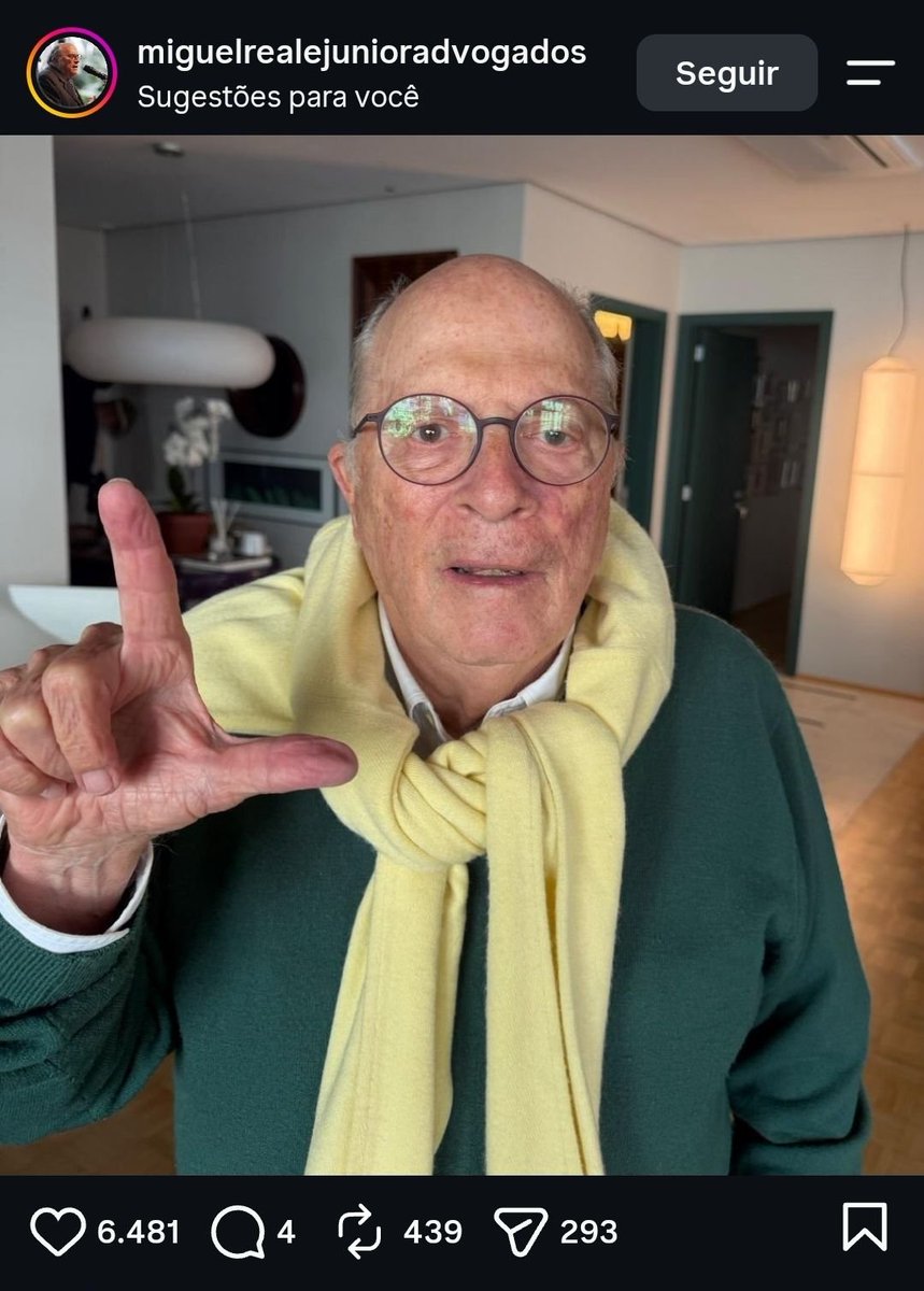ezlnvive's tweet photo. Caralho
O Miguel Reale Junior
O cara que protocolou o pedido que deu o impeachment da Dilma
Fazendo o L 😱😲😲😱 https://t.co/RuKJrF0Uis