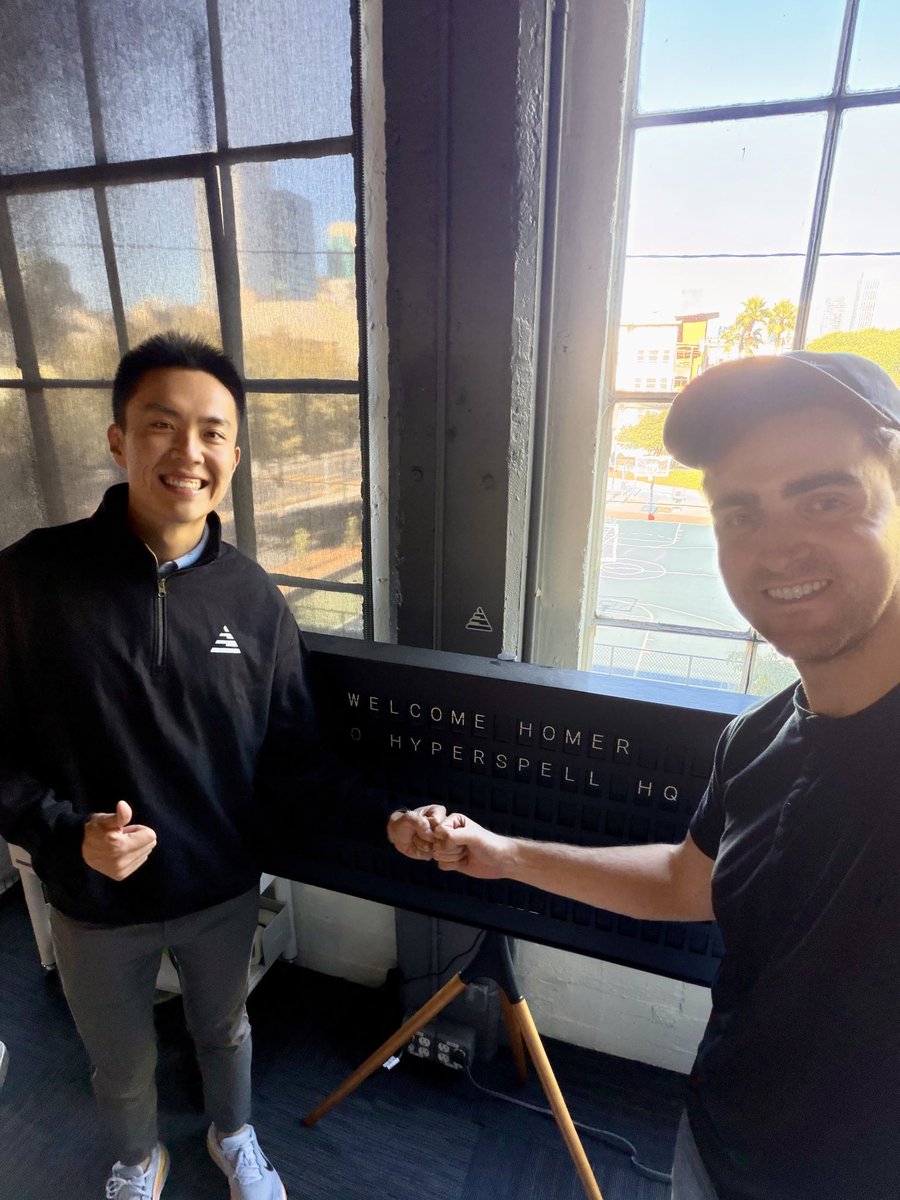 Homer_Wang's tweet photo. What a fun time at @hyperspell’s office! They’re building the company brain that actually understands and does the work. Thanks @contextconor for making me feel at home with such a warm and special welcome!

Context matters more than ever now. Winners will make the collection and consumption of context truly frictionless and deeply embedded into every flow of work. Excited to see where this goes🔥 

Make sure to check them out: https://t.co/mHYkGxuIKD.