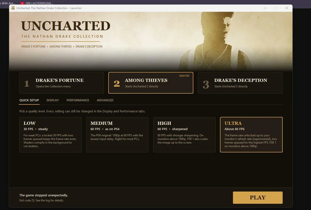 samiirr_0's tweet photo. uncharted 1, 2 and 3 on pc?!

2026 is getting ridiculous

the nathan drake collection now has an unofficial pc port with up to 120 fps, dlss, fsr and frame generation https://t.co/sUzghtY4oK